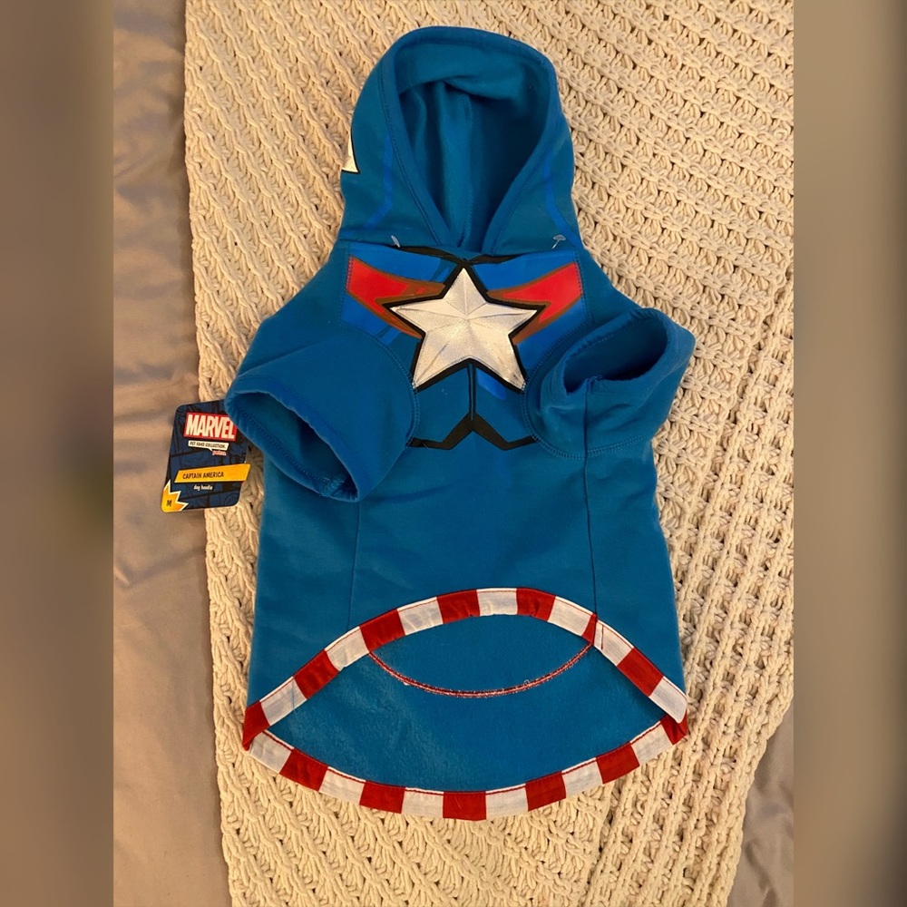 Marvel Captain America Dog Hoodie